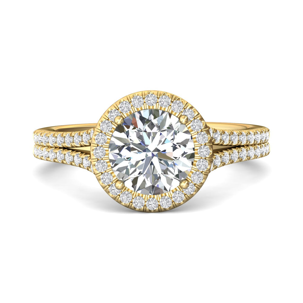 14K Gold Yellow Split Shank Engagement Ring from the Split Shank collection - DERMH52XS_14KY_RdH_7.5_Prm_H-I_SI1