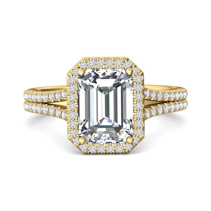 18K Gold Yellow Split Shank Engagement Ring from the Split Shank collection - DERMH52XS_18KY_EmH_9.5X7.0_Prm_H-I_SI1