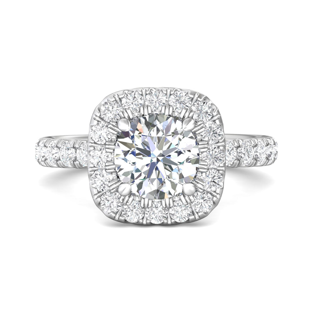 Platinum White Encore Engagement Ring from the Encore collection - DERMH59MR_PlatW_CuHRd_7.5_Prm_H-I_SI1