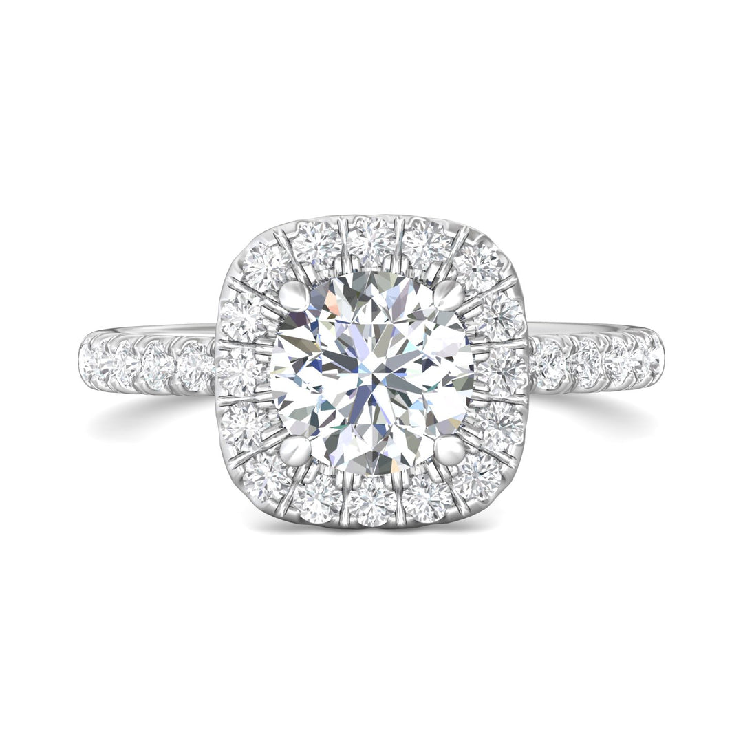 Platinum White Micropave Halo Engagement Ring from the Micropave Halo collection - DERMH59SR_PlatW_CuHRd_7.0_Prm_H-I_SI1