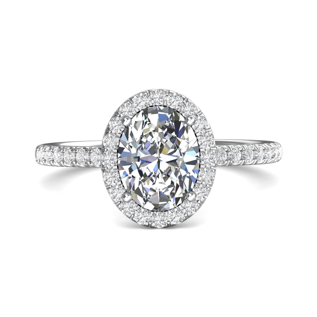 18K Gold White Micropave Halo Engagement Ring from the Micropave Halo collection - DERMH59XSR_18KW_OvH_9X6_Prm_H-I_SI1