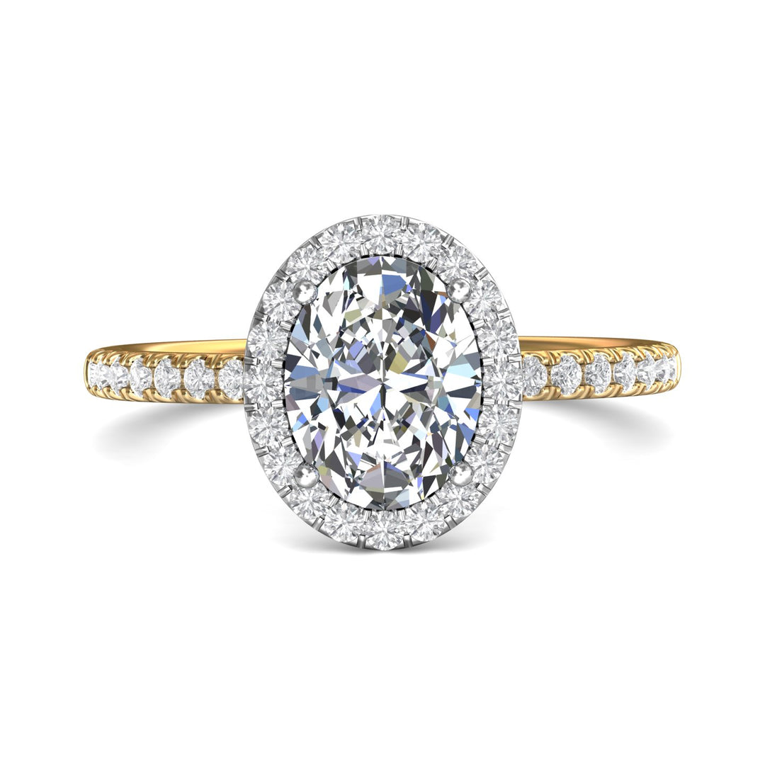 18K Gold White/Yellow Micropave Halo Engagement Ring from the Micropave Halo collection - DERMH59XSR_18KWY_OvH_9X6_Prm_H-I_SI1