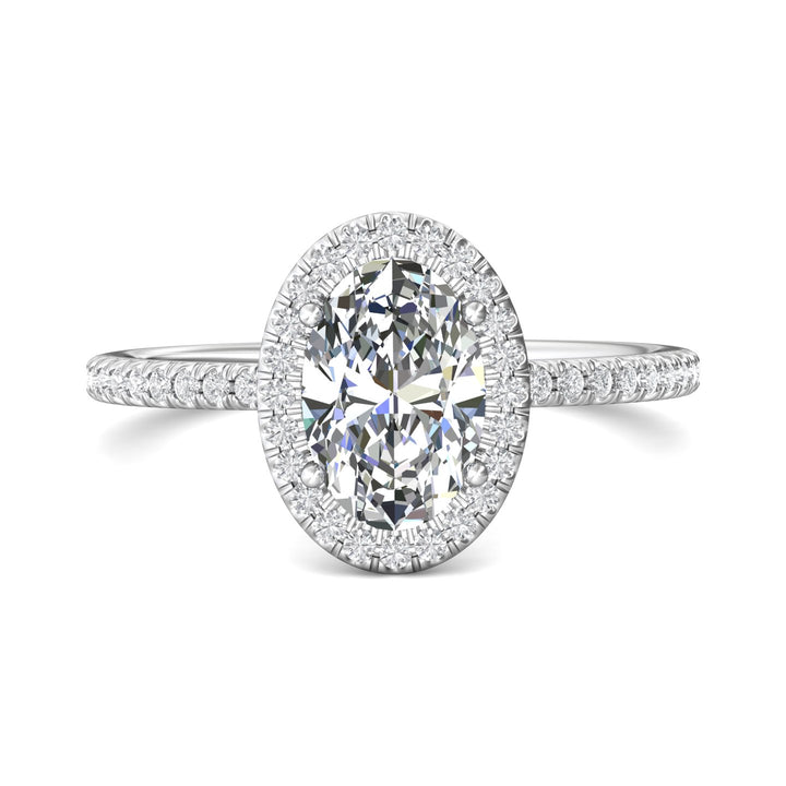 18K Gold White Micropave Halo Engagement Ring from the Micropave Halo collection - DERMH59XXSR_18KW_OvH_9X6_Prm_H-I_SI1