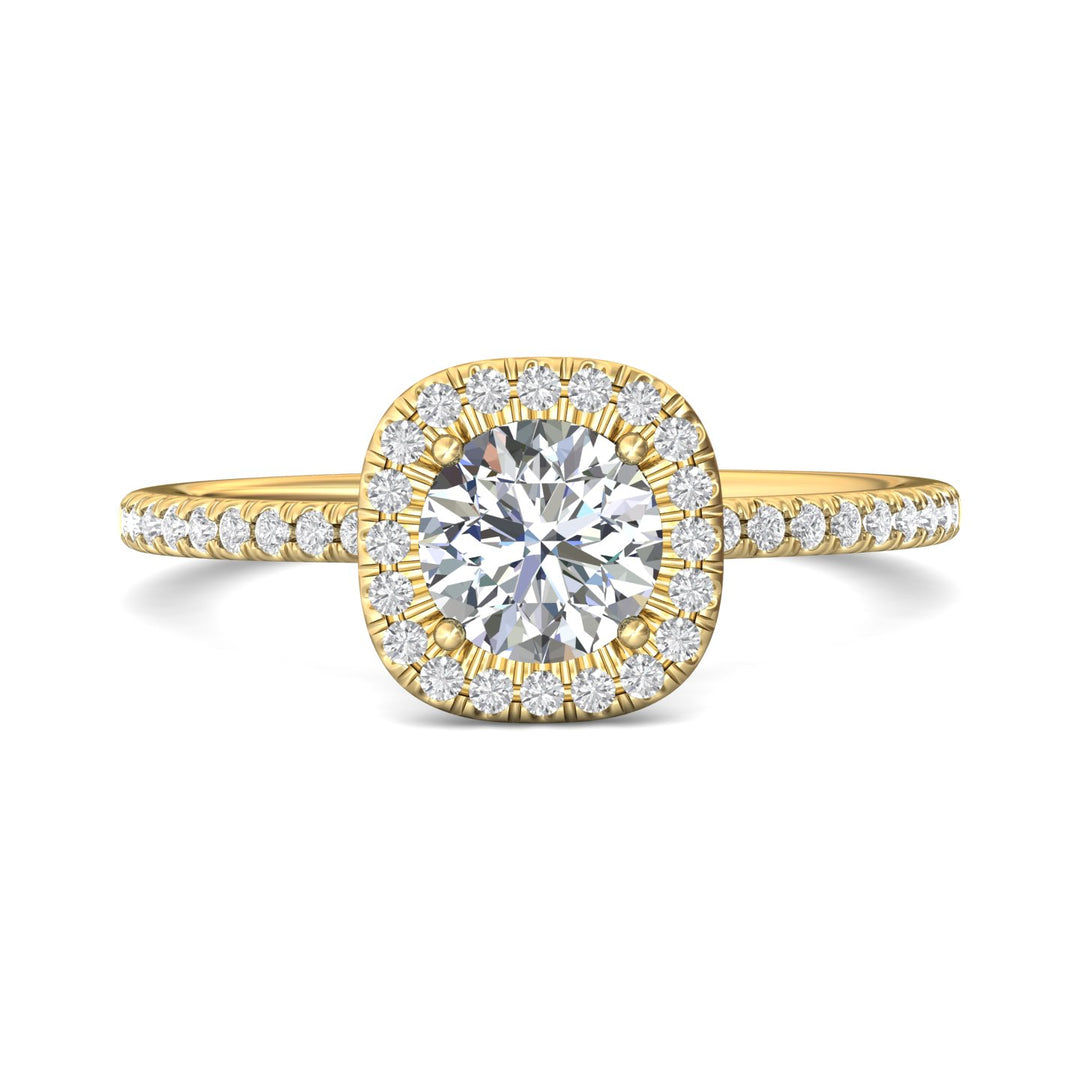 18K Gold Yellow Micropave Halo Engagement Ring from the Micropave Halo collection - DERMH59XXSR_18KY_CuHRd_6.0_Prm_H-I_SI1