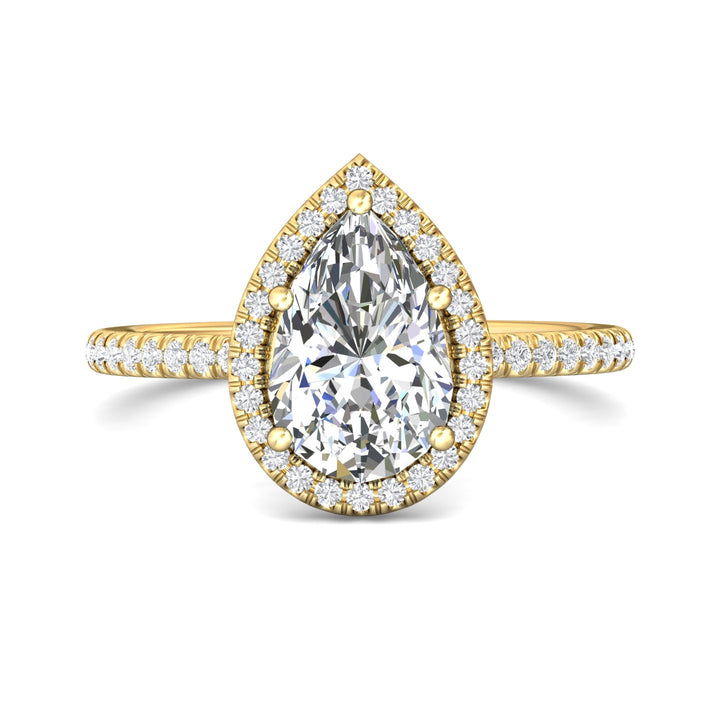 18K Gold Yellow Micropave Halo Engagement Ring from the Micropave Halo collection - DERMH59XXSR_18KY_PsH_9X6_Prm_H-I_SI1