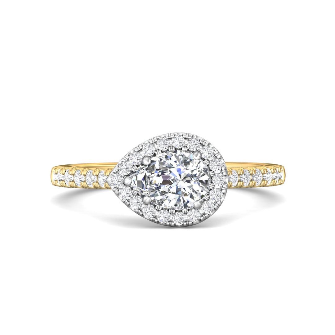 14K Gold Yellow/White Micropave Halo Engagement Ring from the Micropave Halo collection - DERMH76_14KYW_PsH_7X5_Prm_H-I_SI1