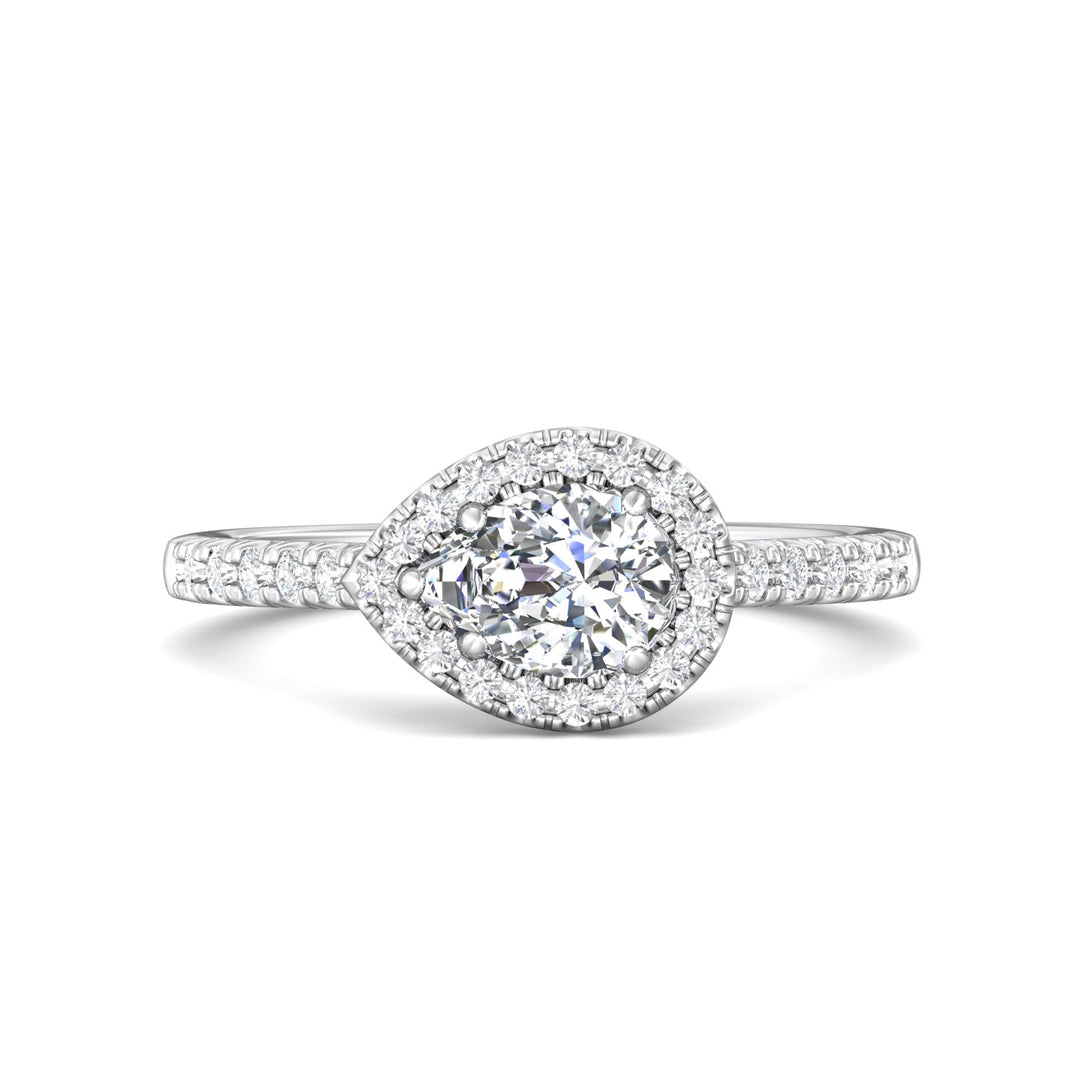 18K Gold White Micropave Halo Engagement Ring from the Micropave Halo collection - DERMH76_18KW_PsH_7X5_Prm_H-I_SI1