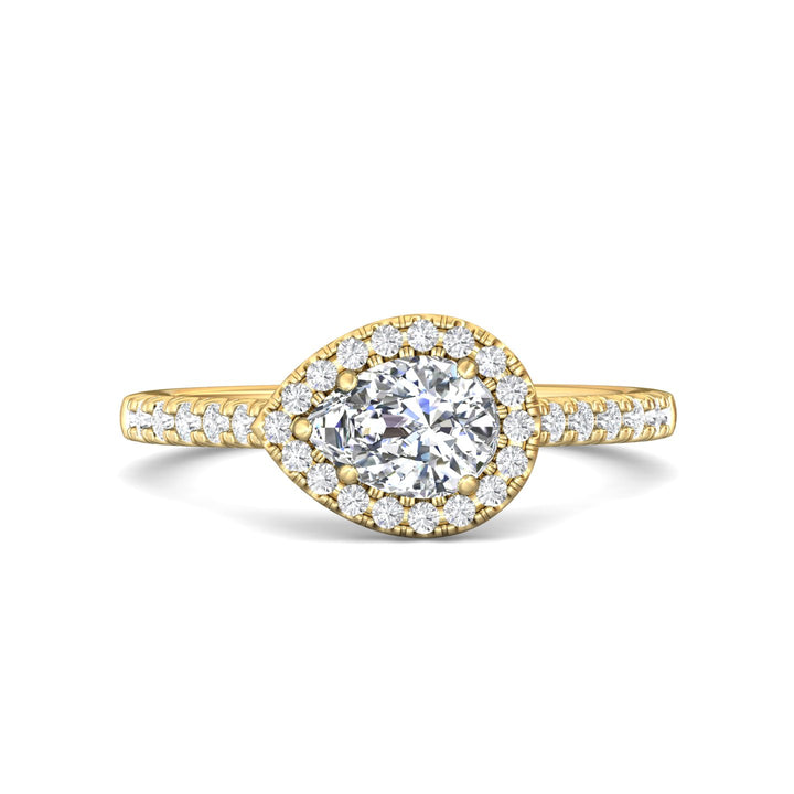 18K Gold Yellow Micropave Halo Engagement Ring from the Micropave Halo collection - DERMH76_18KY_PsH_7X5_Prm_H-I_SI1