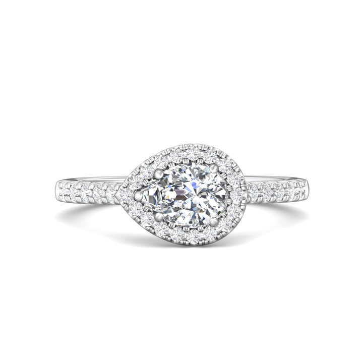 Platinum White Micropave Halo Engagement Ring from the Micropave Halo collection - DERMH76_PlatW_PsH_7X5_Prm_H-I_SI1
