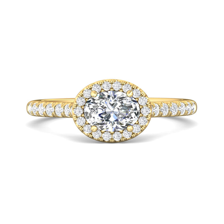 14K Gold Yellow Micropave Halo Engagement Ring from the Micropave Halo collection - DERMH76R_14KY_OvH_7X5_Prm_H-I_SI1