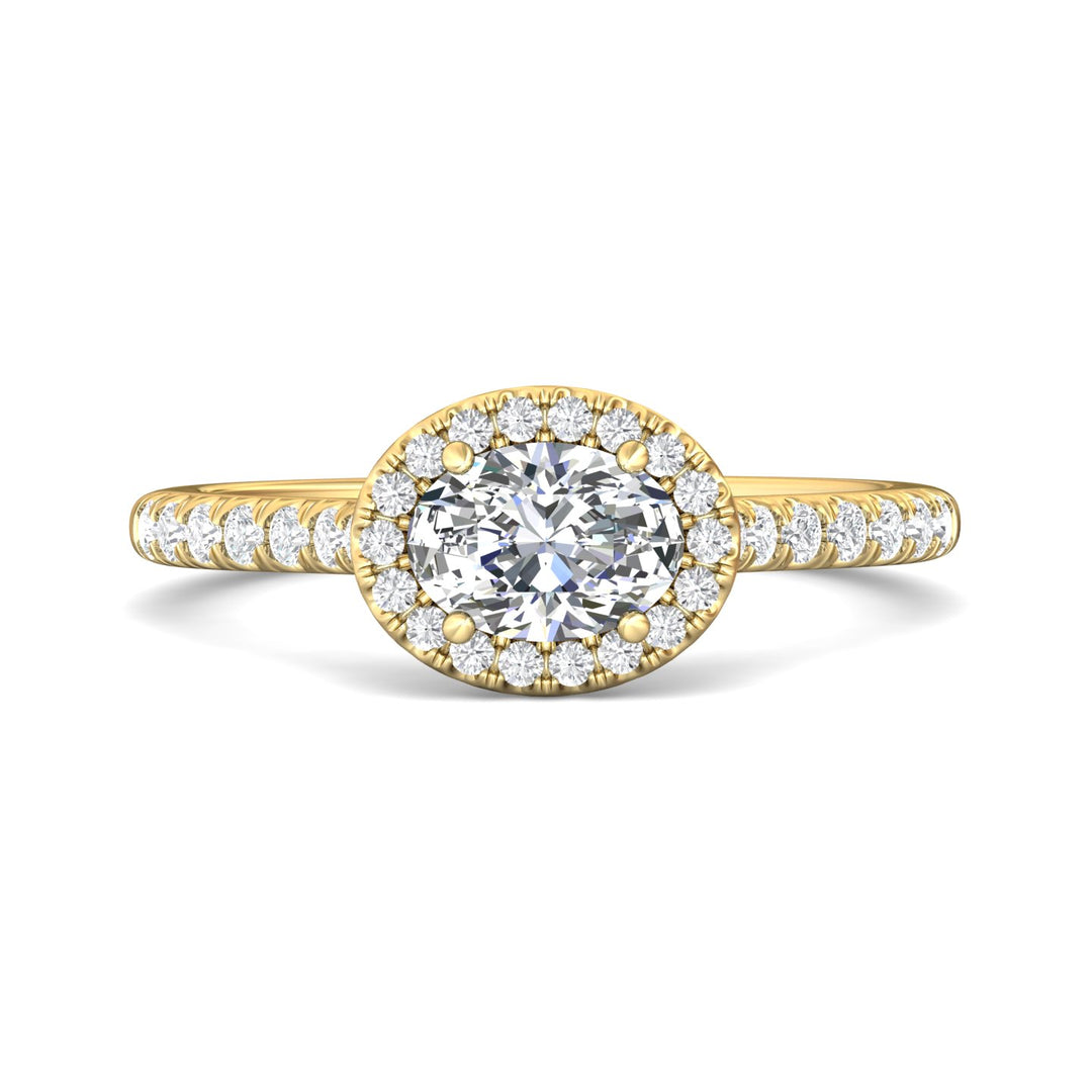 18K Gold Yellow Micropave Halo Engagement Ring from the Micropave Halo collection - DERMH76R_18KY_OvH_7X5_Prm_H-I_SI1