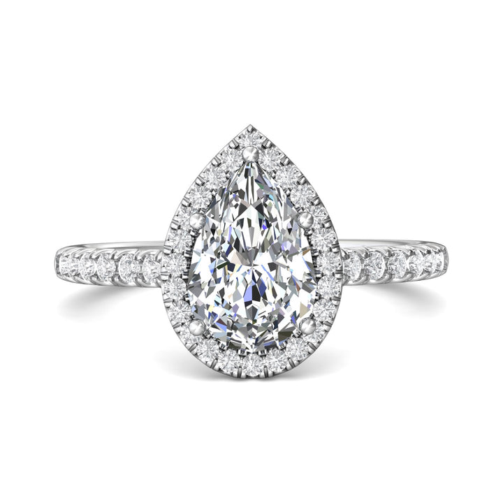 18K Gold White Micropave Halo Engagement Ring from the Micropave Halo collection - DERMH7_18KW_PsH_9X6_Prm_H-I_SI1