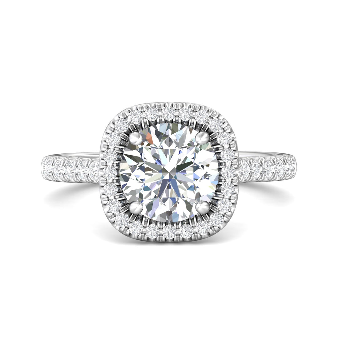 Platinum White Micropave Halo Engagement Ring from the Micropave Halo collection - DERMH7_PlatW_CuHRd_8.0_Prm_H-I_SI1
