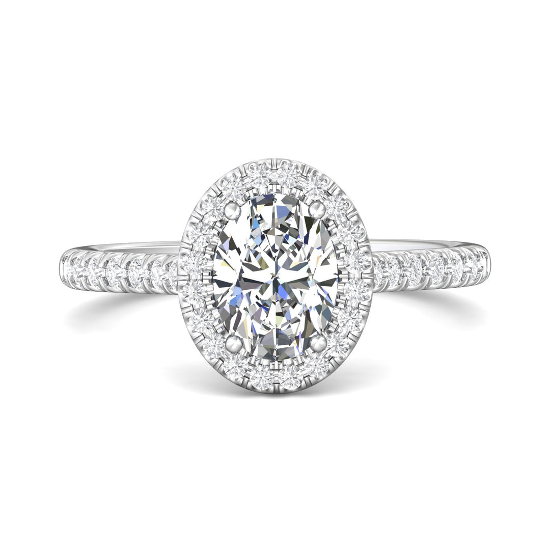 Platinum White Micropave Halo Engagement Ring from the Micropave Halo collection - DERMH7_PlatW_OvH_8X6_Prm_H-I_SI1