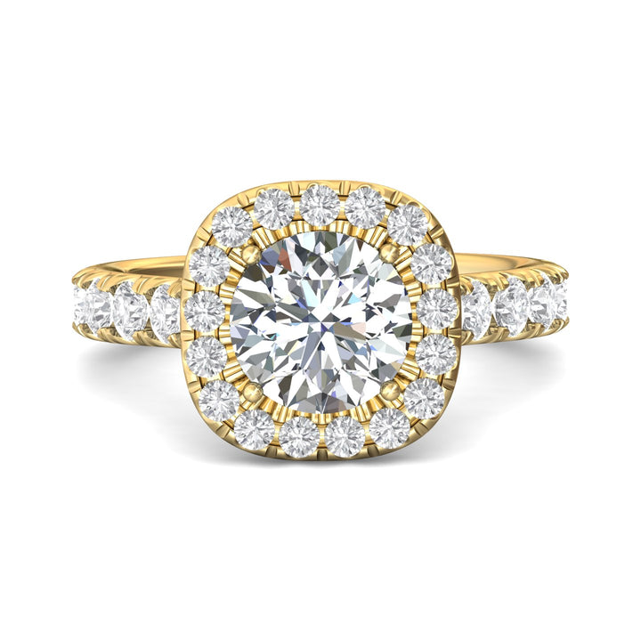 14K Gold Yellow Encore Engagement Ring from the Encore collection - DERMH7M_14KY_CuHRd_8.0_Prm_H-I_SI1