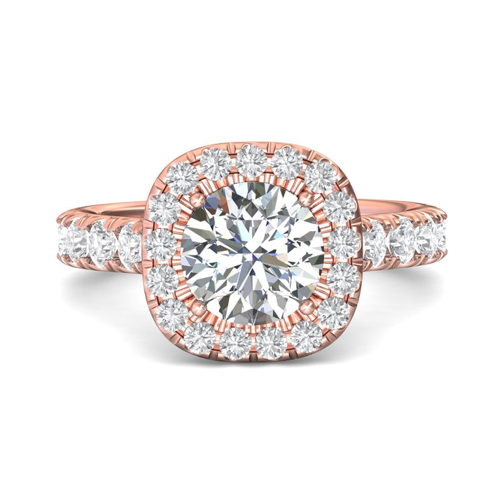 18K Gold Pink Encore Engagement Ring from the Encore collection - DERMH7M_18KP_CuHRd_8.0_Prm_H-I_SI1