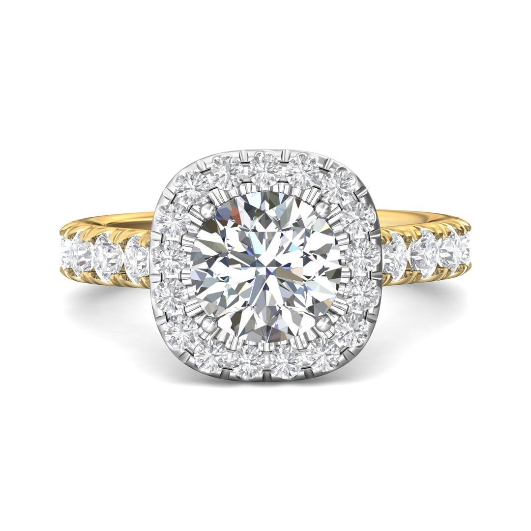 18K Gold White/Yellow Encore Engagement Ring from the Encore collection - DERMH7M_18KWY_CuHRd_8.0_Prm_H-I_SI1
