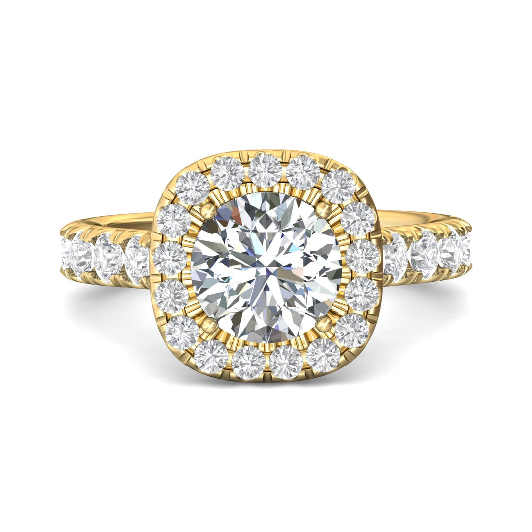 18K Gold Yellow Encore Engagement Ring from the Encore collection - DERMH7M_18KY_CuHRd_8.0_Prm_H-I_SI1