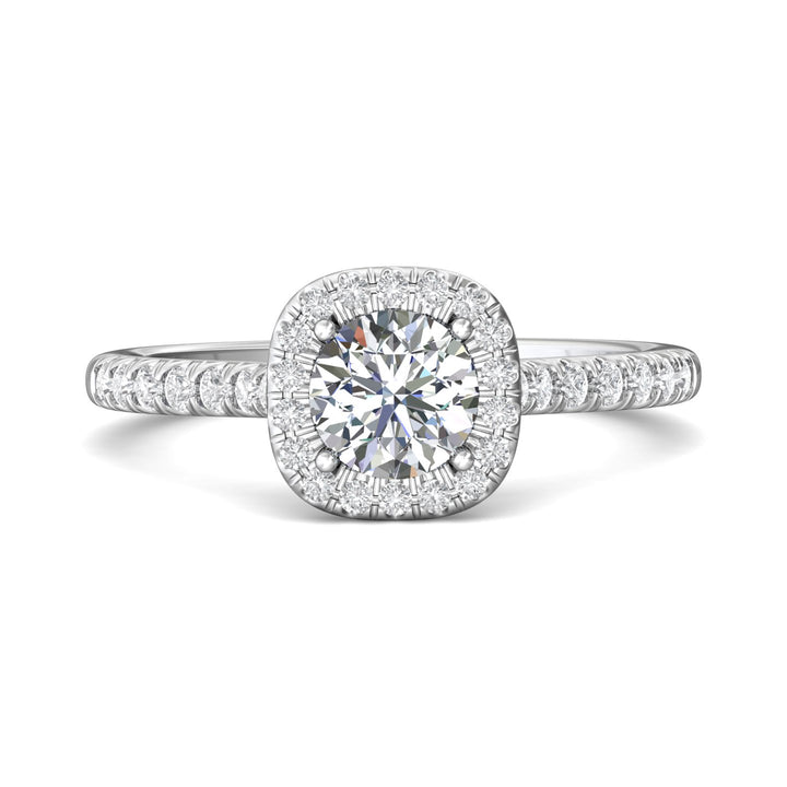 Micropave Halo Engagement Ring from the Micropave Halo collection