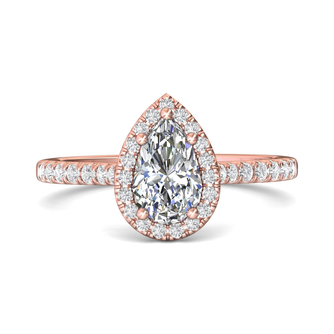 14K Gold Pink Micropave Halo Engagement Ring from the Micropave Halo collection - DERMH7R_14KP_PsH_7.5X5.0_Std_H-I_SI2