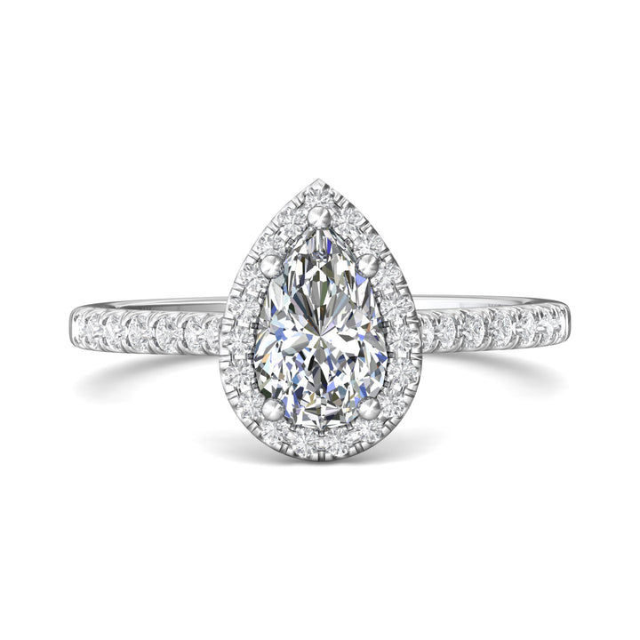 Platinum White Micropave Halo Engagement Ring from the Micropave Halo collection - DERMH7R_PlatW_PsH_7.5X5.0_Std_H-I_SI2