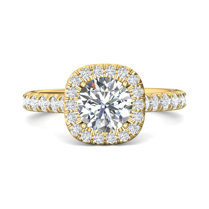 14K Gold Yellow Micropave Halo Engagement Ring from the Micropave Halo collection - DERMH7S_14KY_CuHRd_7.0_Prm_H-I_SI1