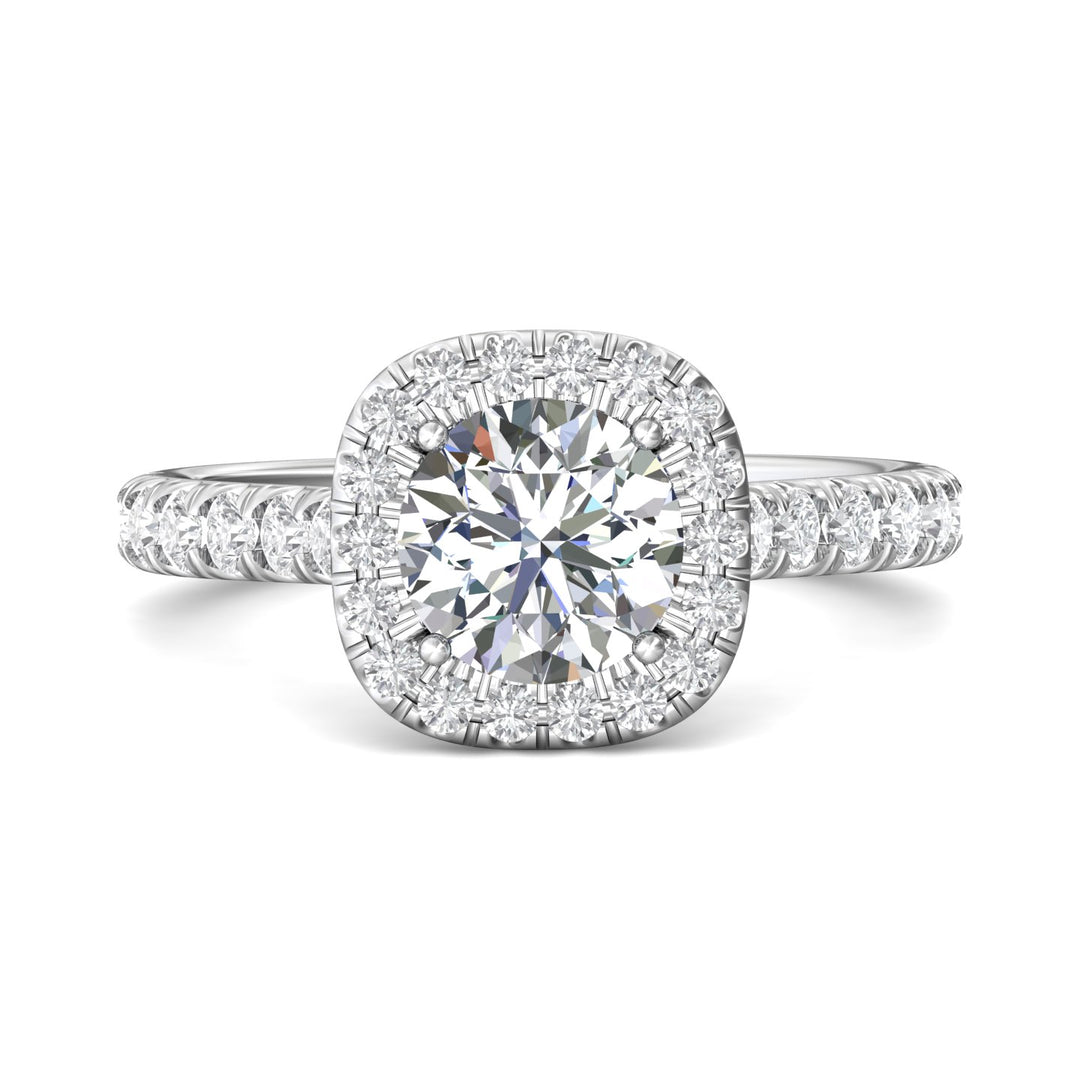 18K Gold White Micropave Halo Engagement Ring from the Micropave Halo collection - DERMH7S_18KW_CuHRd_7.0_Prm_H-I_SI1