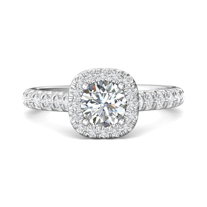 14K Gold White Micropave Halo Engagement Ring from the Micropave Halo collection - DERMH7SR_14KW_RdH_6.0_Prm_H-I_SI1