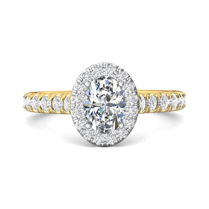 14K Gold Yellow/White Micropave Halo Engagement Ring from the Micropave Halo collection - DERMH7SR_14KYW_OvH_7.5x5.5_Prm_H-I_SI1