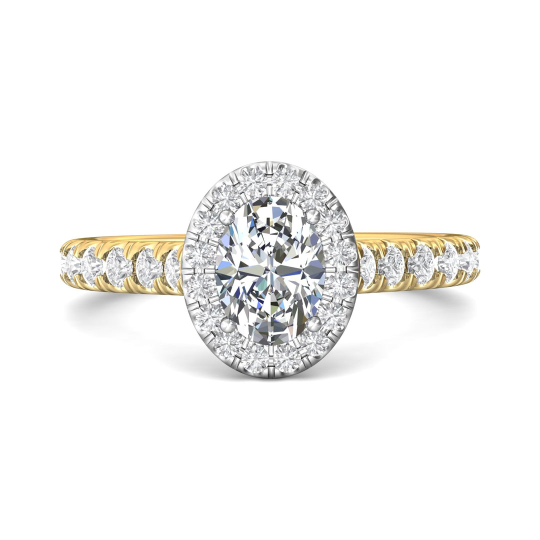 18K Gold White/Yellow Micropave Halo Engagement Ring from the Micropave Halo collection - DERMH7SR_18KWY_OvH_7.5x5.5_Prm_H-I_SI1