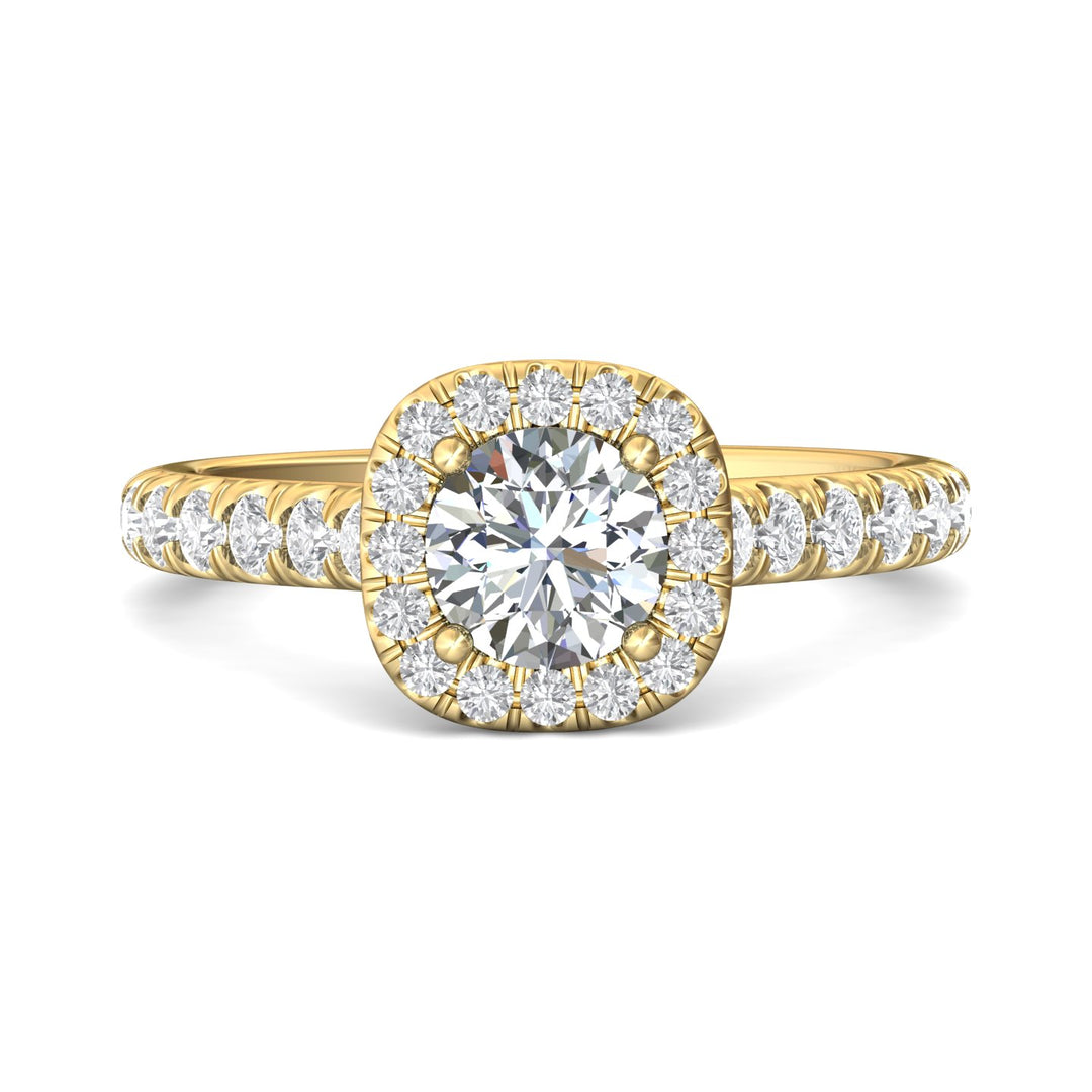 18K Gold Yellow Micropave Halo Engagement Ring from the Micropave Halo collection - DERMH7SR_18KY_RdH_6.0_Prm_H-I_SI1
