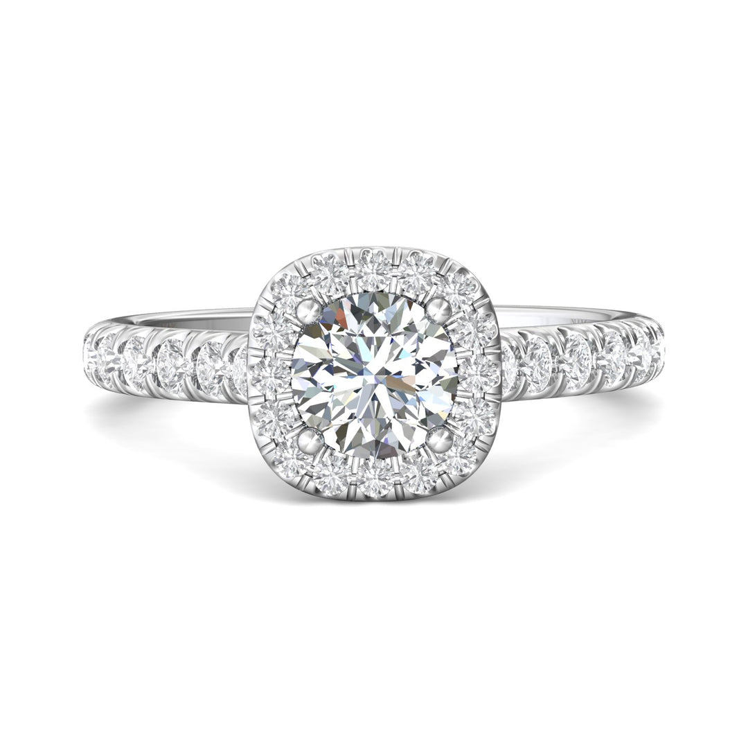 Platinum White Micropave Halo Engagement Ring from the Micropave Halo collection - DERMH7SR_PlatW_RdH_6.0_Prm_H-I_SI1