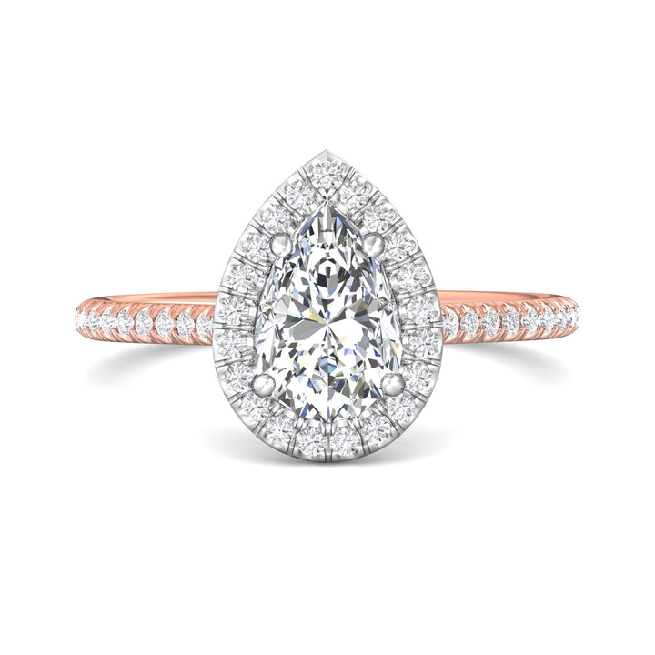 18K Gold White/Pink Micropave Halo Engagement Ring from the Micropave Halo collection - DERMH7XS_18KWP_PsH_9x6_Prm_H-I_SI1