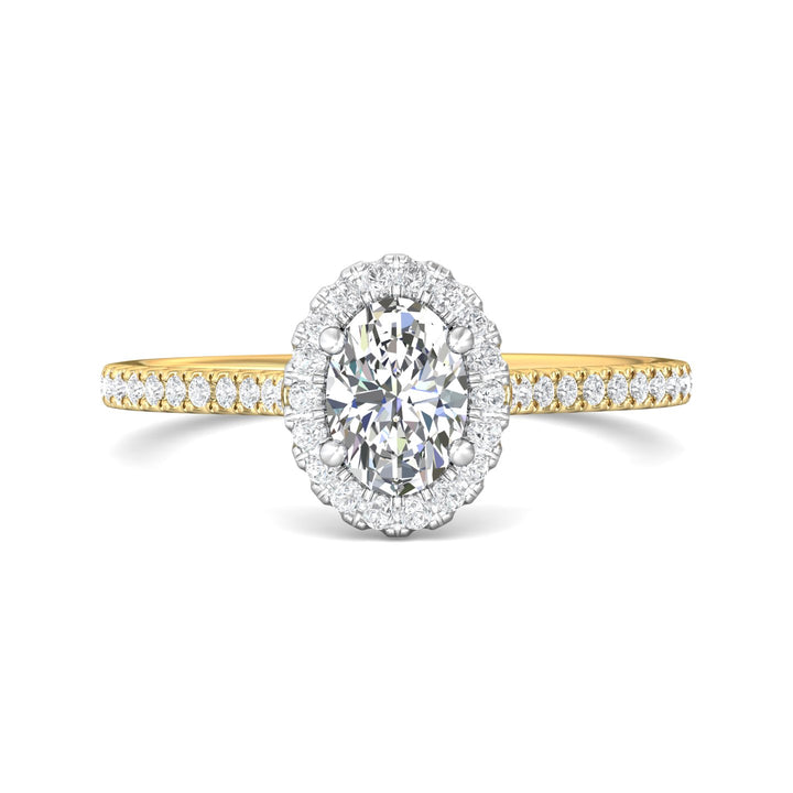 18K Gold White/Yellow Micropave Halo Engagement Ring from the Micropave Halo collection - DERMH7XS_18KWY_OvH_7X5_Prm_H-I_SI1