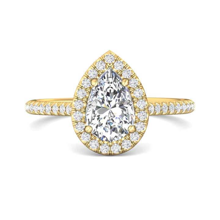18K Gold Yellow Micropave Halo Engagement Ring from the Micropave Halo collection - DERMH7XS_18KY_PsH_9x6_Prm_H-I_SI1