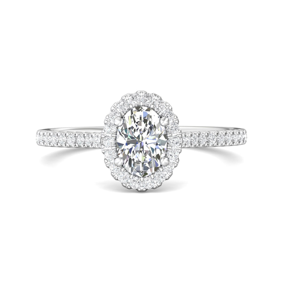 Platinum White Micropave Halo Engagement Ring from the Micropave Halo collection - DERMH7XS_PlatW_OvH_7X5_Prm_H-I_SI1
