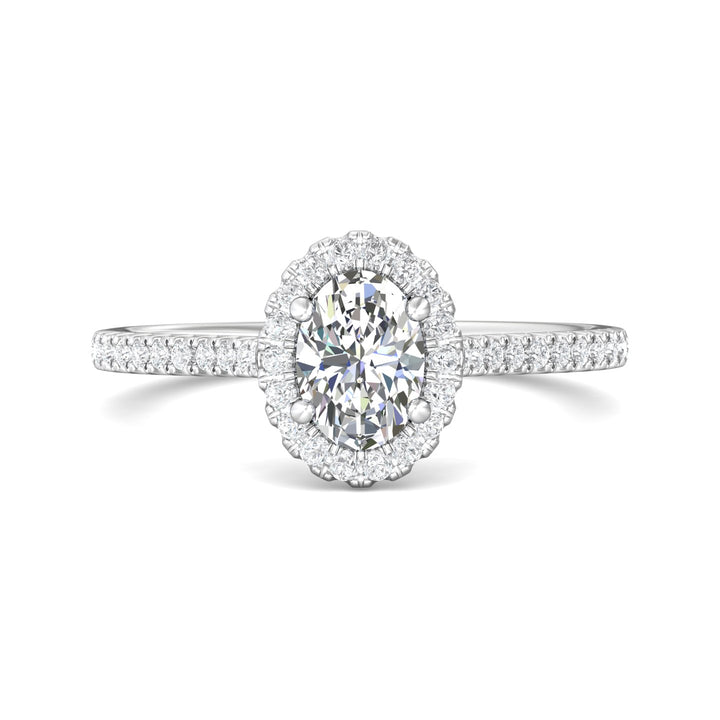 Platinum White Micropave Halo Engagement Ring from the Micropave Halo collection - DERMH7XS_PlatW_OvH_7X5_Prm_H-I_SI1