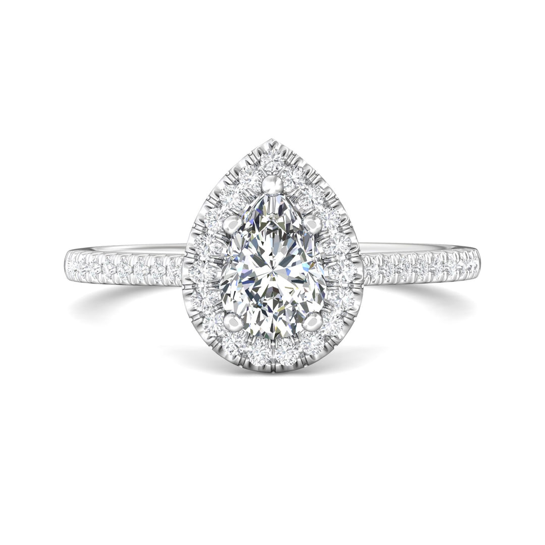 14K Gold White Micropave Halo Engagement Ring from the Micropave Halo collection - DERMH7XSR_14KW_PsH_7X5_Prm_H-I_SI1