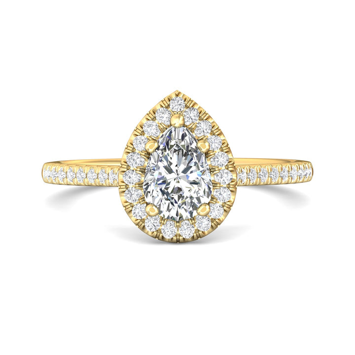 14K Gold Yellow Micropave Halo Engagement Ring from the Micropave Halo collection - DERMH7XSR_14KY_PsH_7X5_Prm_H-I_SI1