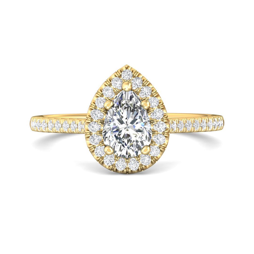 14K Gold Yellow Micropave Halo Engagement Ring from the Micropave Halo collection - DERMH7XSR_14KY_PsH_7X5_Prm_H-I_SI1