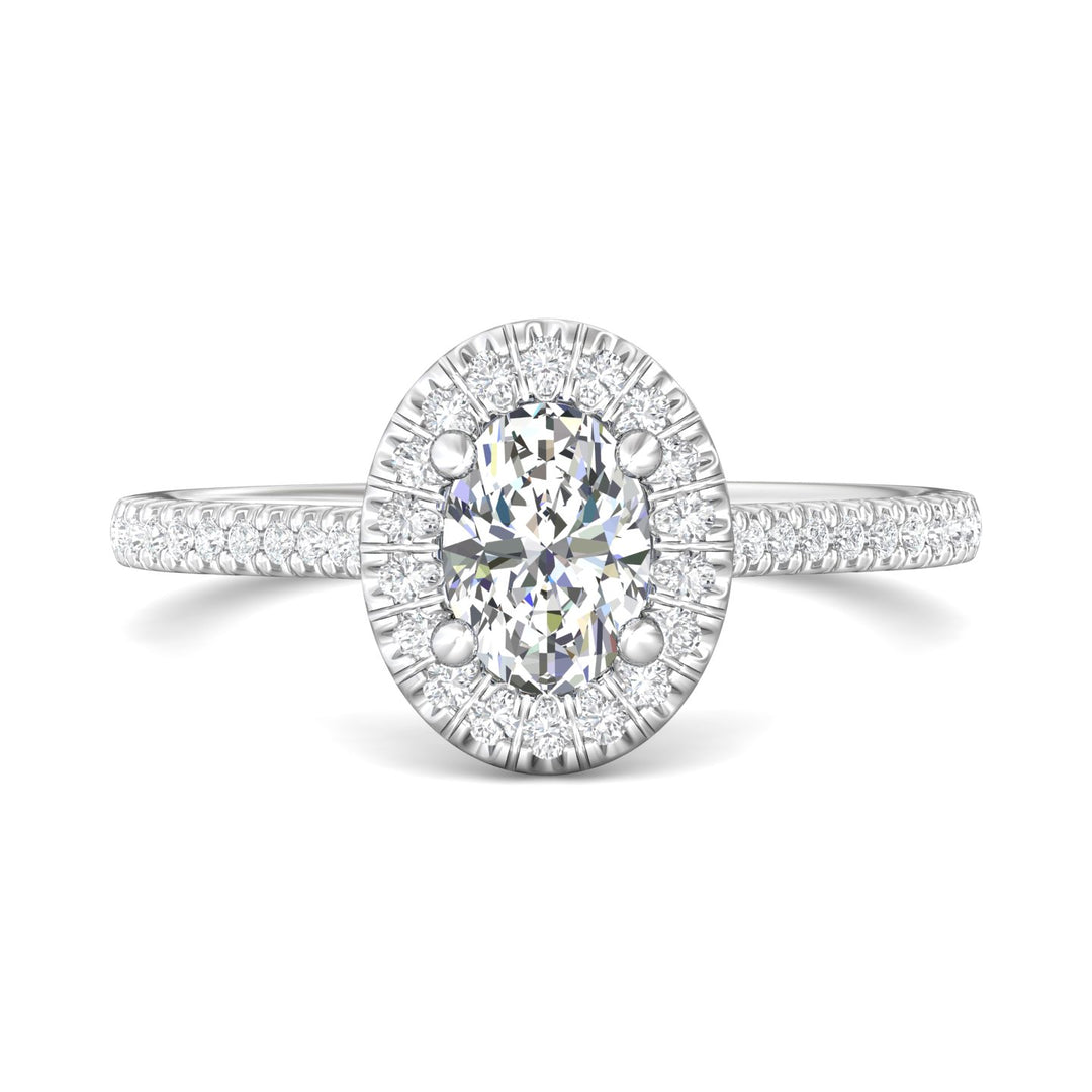 18K Gold White Micropave Halo Engagement Ring from the Micropave Halo collection - DERMH7XSR_18KW_OvH_7X5_Prm_H-I_SI1