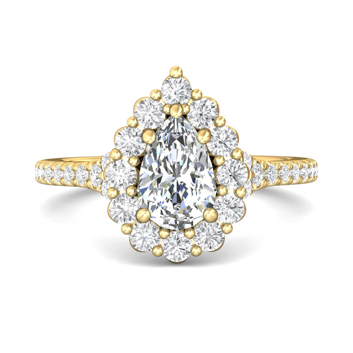 14K Gold Yellow Micropave Halo Engagement Ring from the Micropave Halo collection - DERMH84_14KY_PsH_9X6_Prm_H-I_SI1