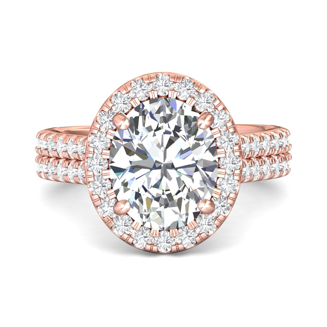 18K Gold Pink Encore Engagement Ring from the Encore collection - DERMH85_18KP_OvH_11X9_Prm_H-I_SI1