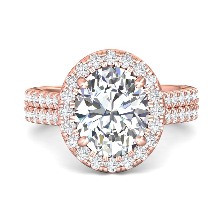 18K Gold Pink Encore Engagement Ring from the Encore collection - DERMH85_18KP_OvH_11X9_Prm_H-I_SI1