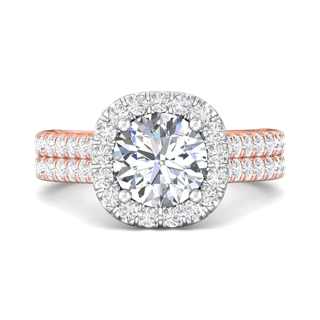 18K Gold White/Pink Encore Engagement Ring from the Encore collection - DERMH85_18KWP_CuHRd_8.0_Prm_H-I_SI1
