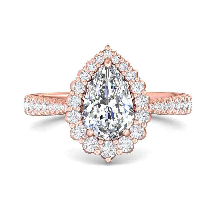 Micropave Halo Engagement Ring from the Micropave Halo collection