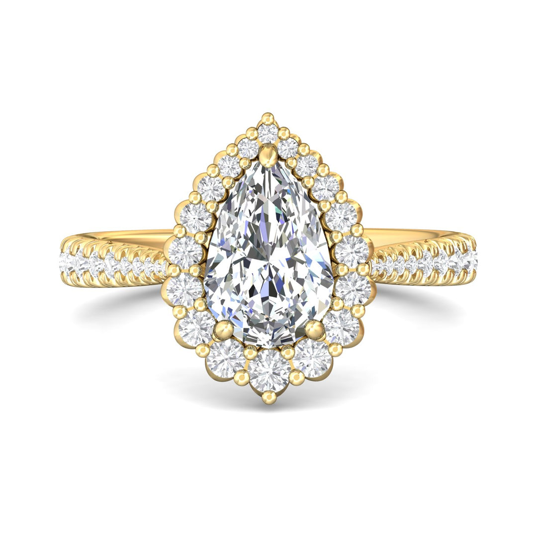 14K Gold Yellow Micropave Halo Engagement Ring from the Micropave Halo collection - DERMH92XS_14KY_PsH_9X6_Prm_H-I_SI1