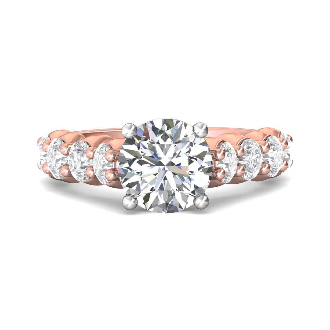 18K Gold White/Pink Encore Engagement Ring from the Encore collection - DERSP03XL_18KWP_Rd_8.5_Prm_H-I_SI1