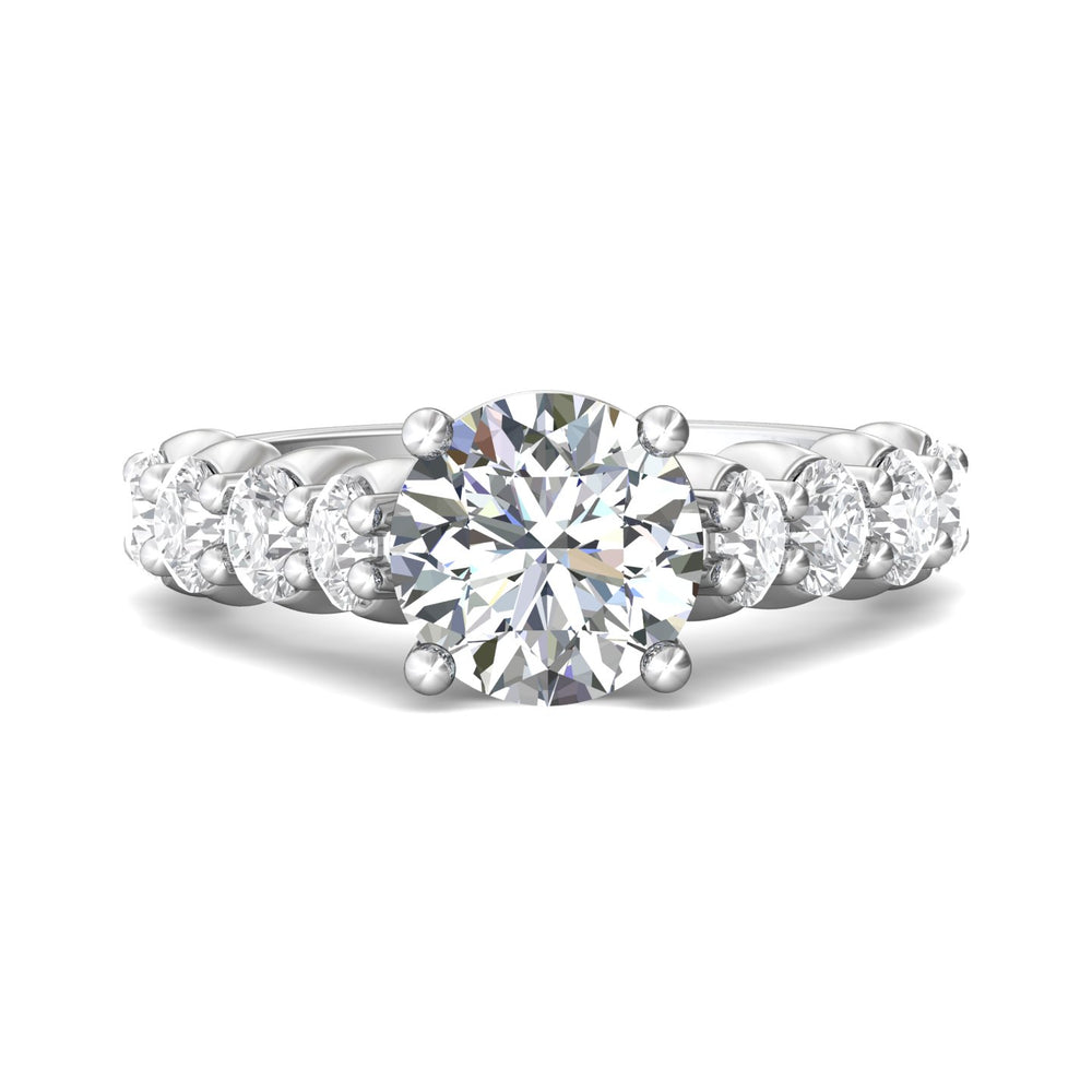 Platinum White Encore Engagement Ring from the Encore collection - DERSP03XL_PlatW_Rd_8.5_Prm_H-I_SI1