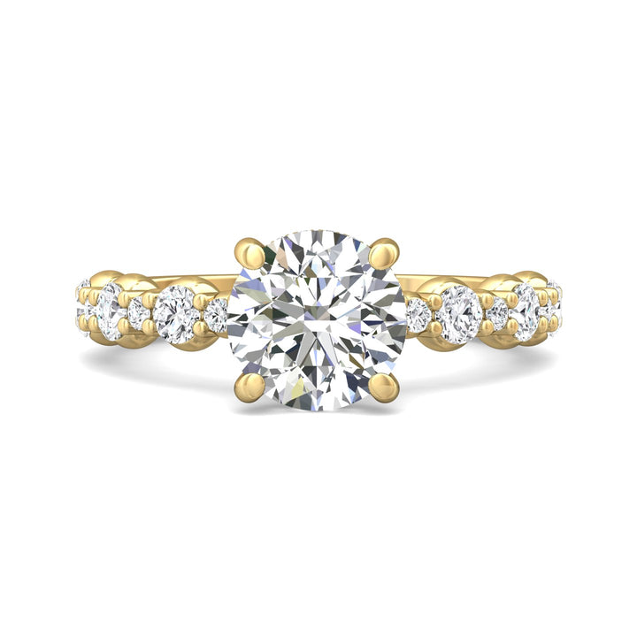 14K Gold Yellow Encore Engagement Ring from the Encore collection - DERSP14SR_14KY_Rd_8.0_Prm_H-I_SI1